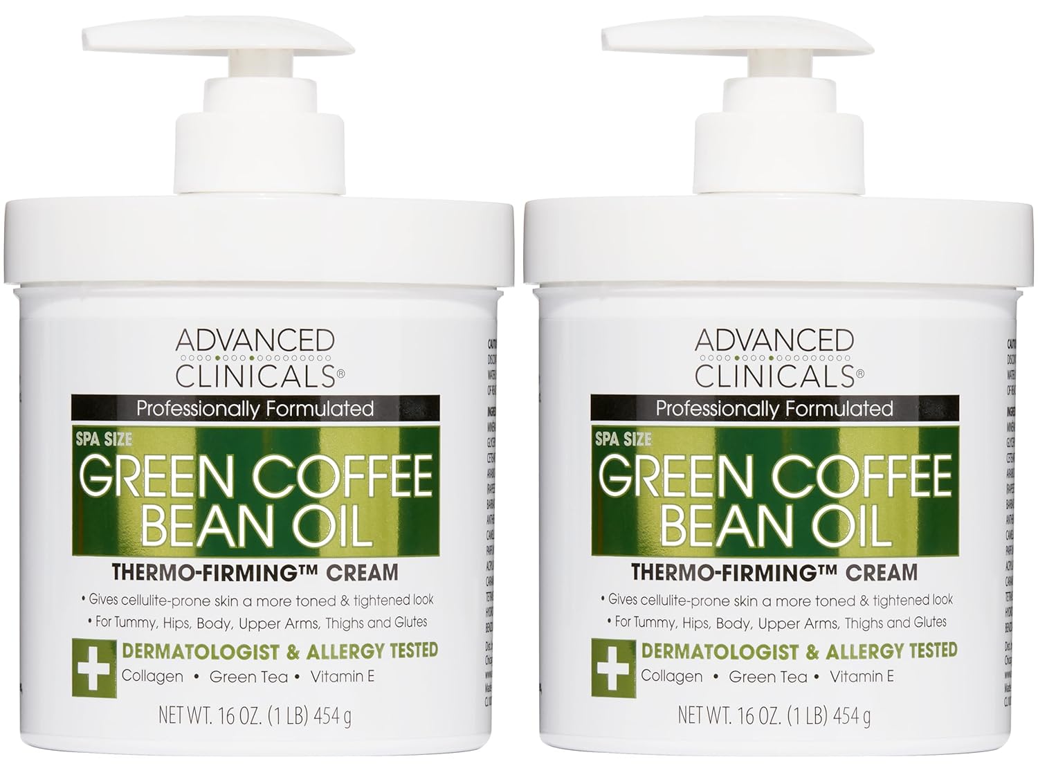 Advanced Clinicals Green Coffee Bean Thermo Firming Body Lotion