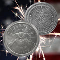 1 oz Silver Liberty or Death Crossed Skull -.999 Fine Silver Round