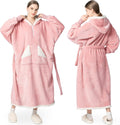 Wearable Blanket Hoodie for Women and Men - Warm Oversize Sherpa