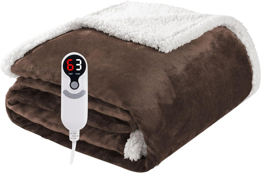 Electric Heated Blanket Throw for Cozy Winter Comfort