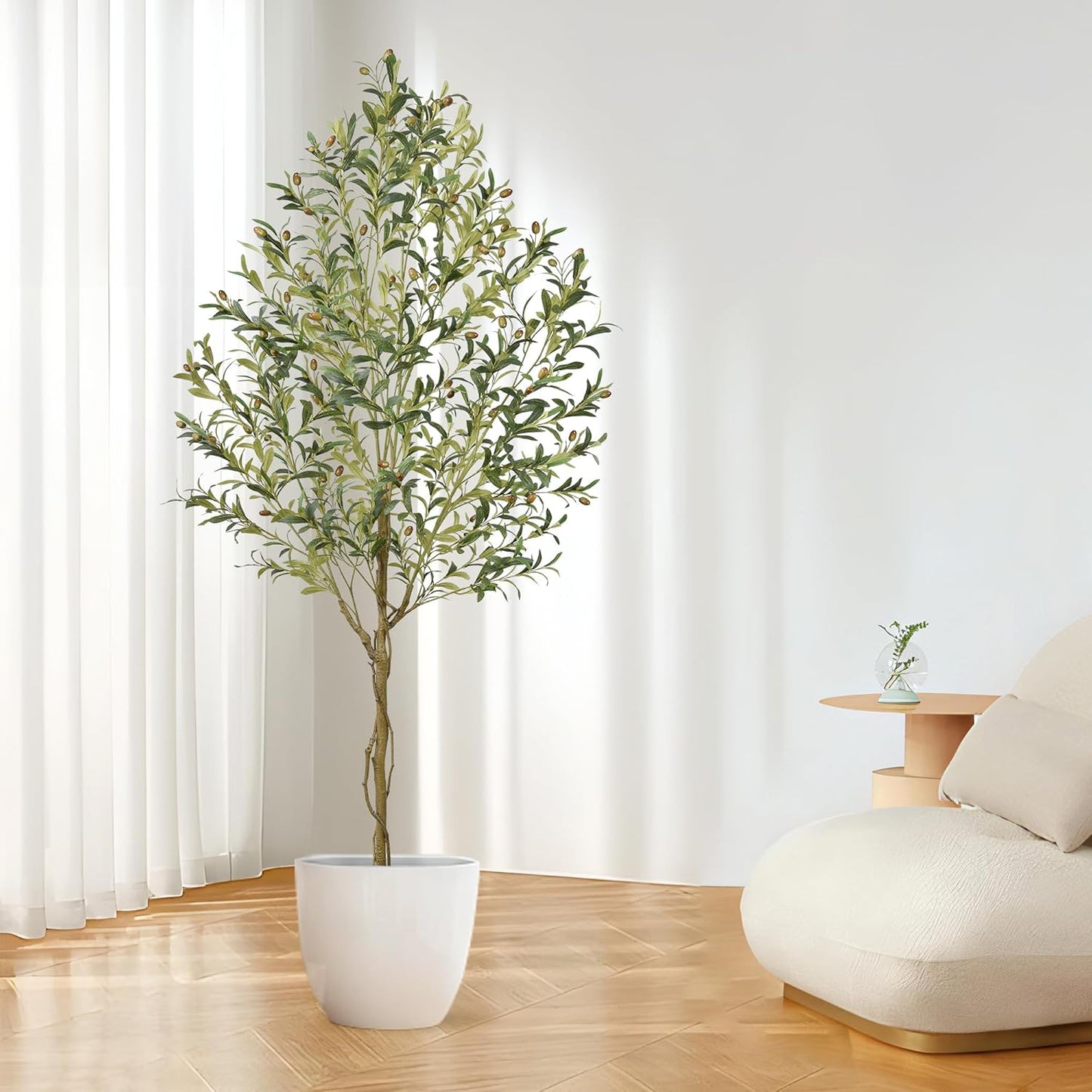 Lifelike 6FT Olive Silk Tree for Modern Decor
