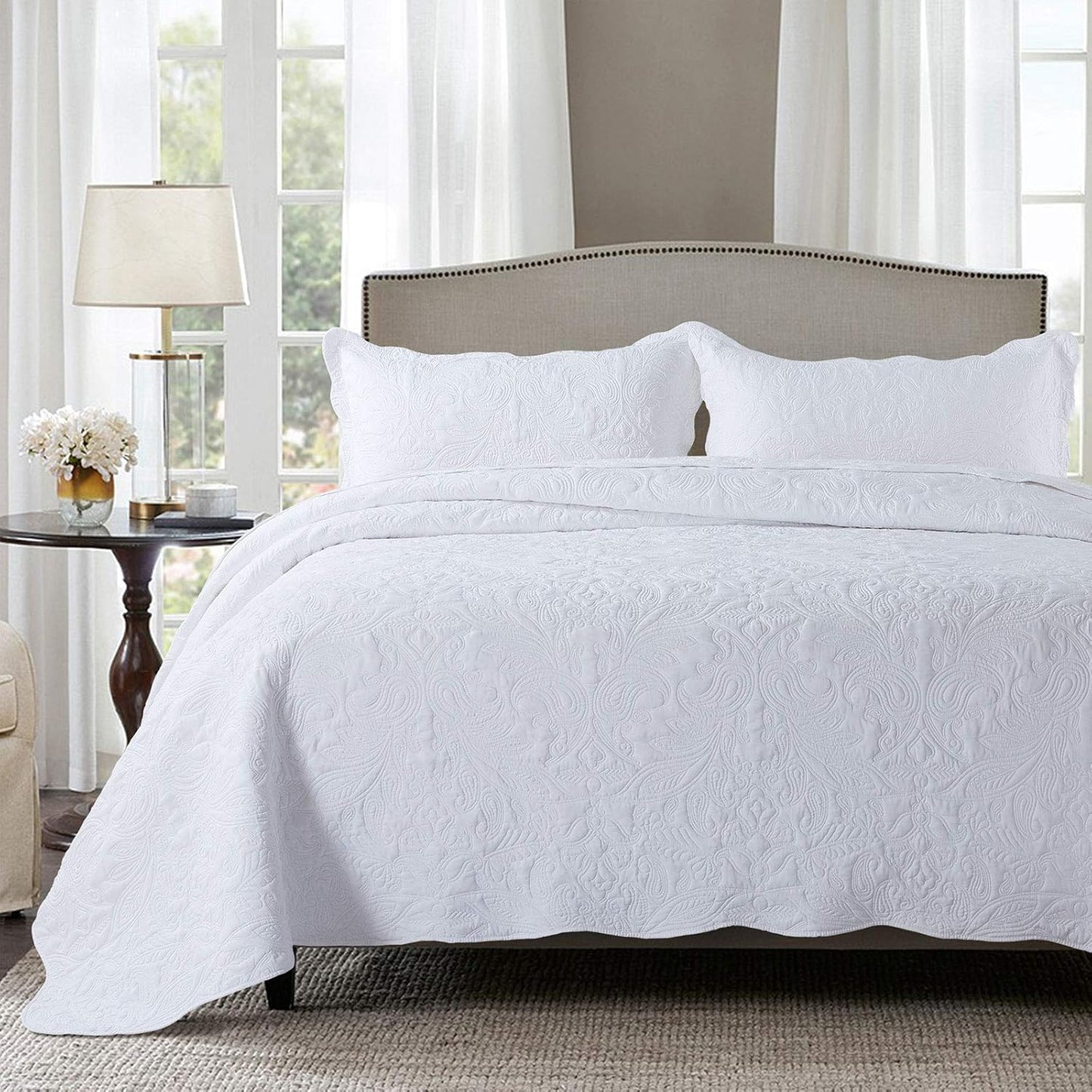 Oversized Bedspread Quilt Set for California King Beds