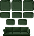 8 pcs Outdoor Cushion Slipcovers Patio Cushion Covers - Durable Fit