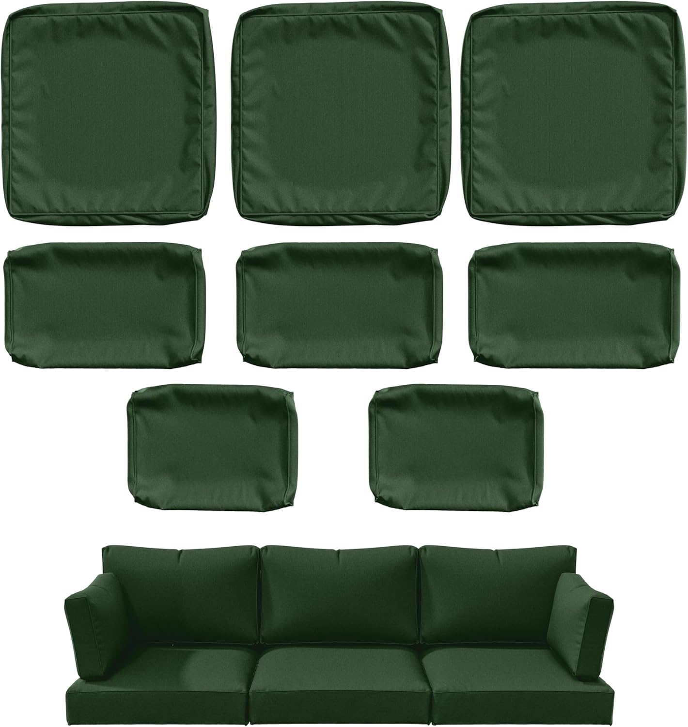 8 pcs Durable Outdoor Cushion Slipcovers for Patio Use 25ft6 x 23ft6