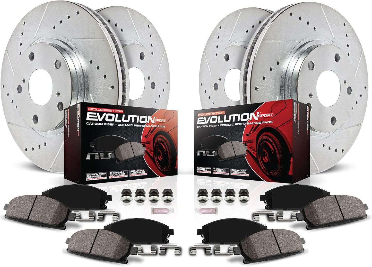 Power Stop K2798 Z23 Brake Kit for Jeep Wrangler 2007-2018