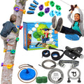 Zip Line Kit up to 350 lbs, 100/120/150/200 ft - Backyard Zipline