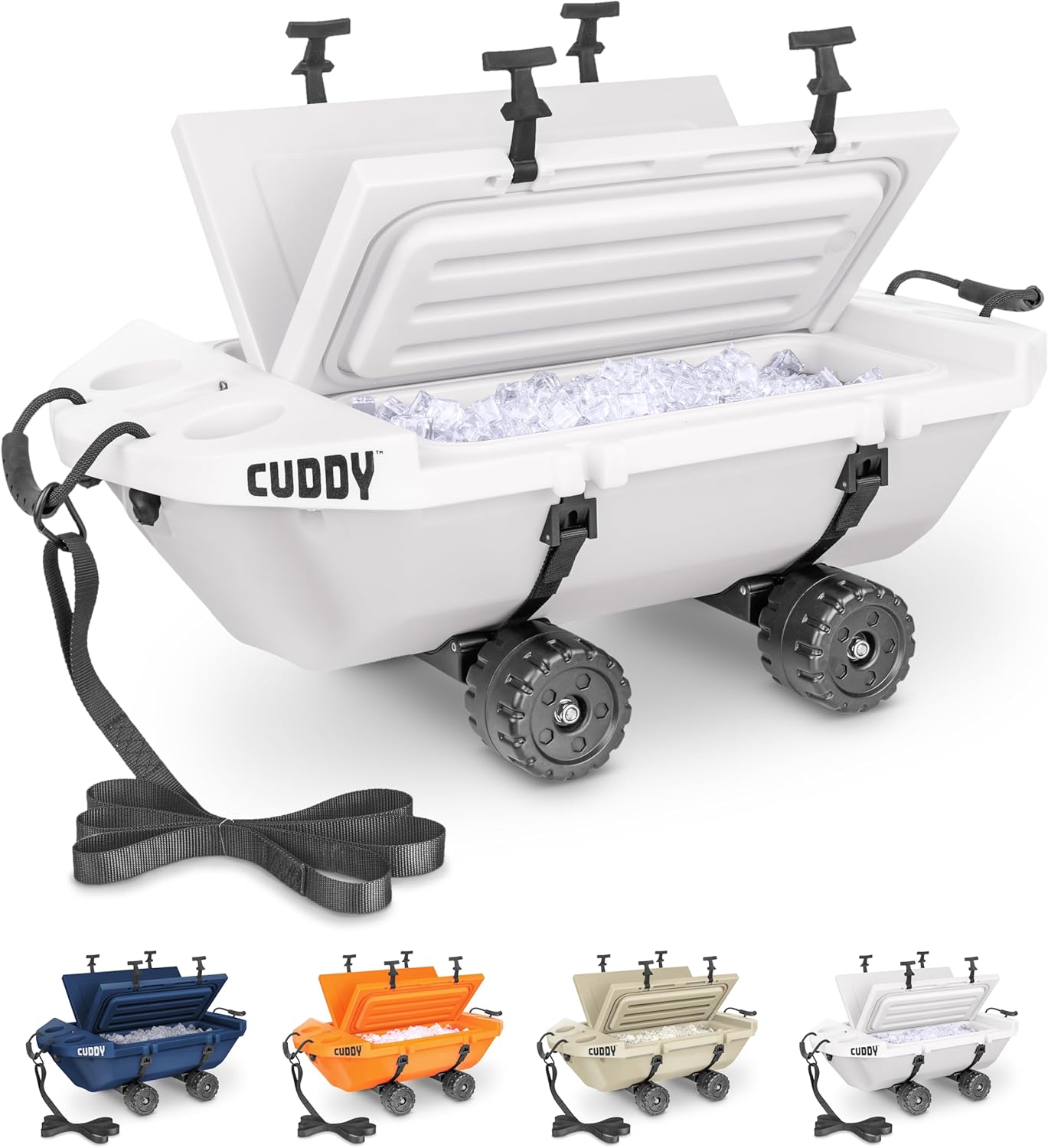 CUDDY Crawler Cooler with Wheels - Amphibious 40 QT Storage
