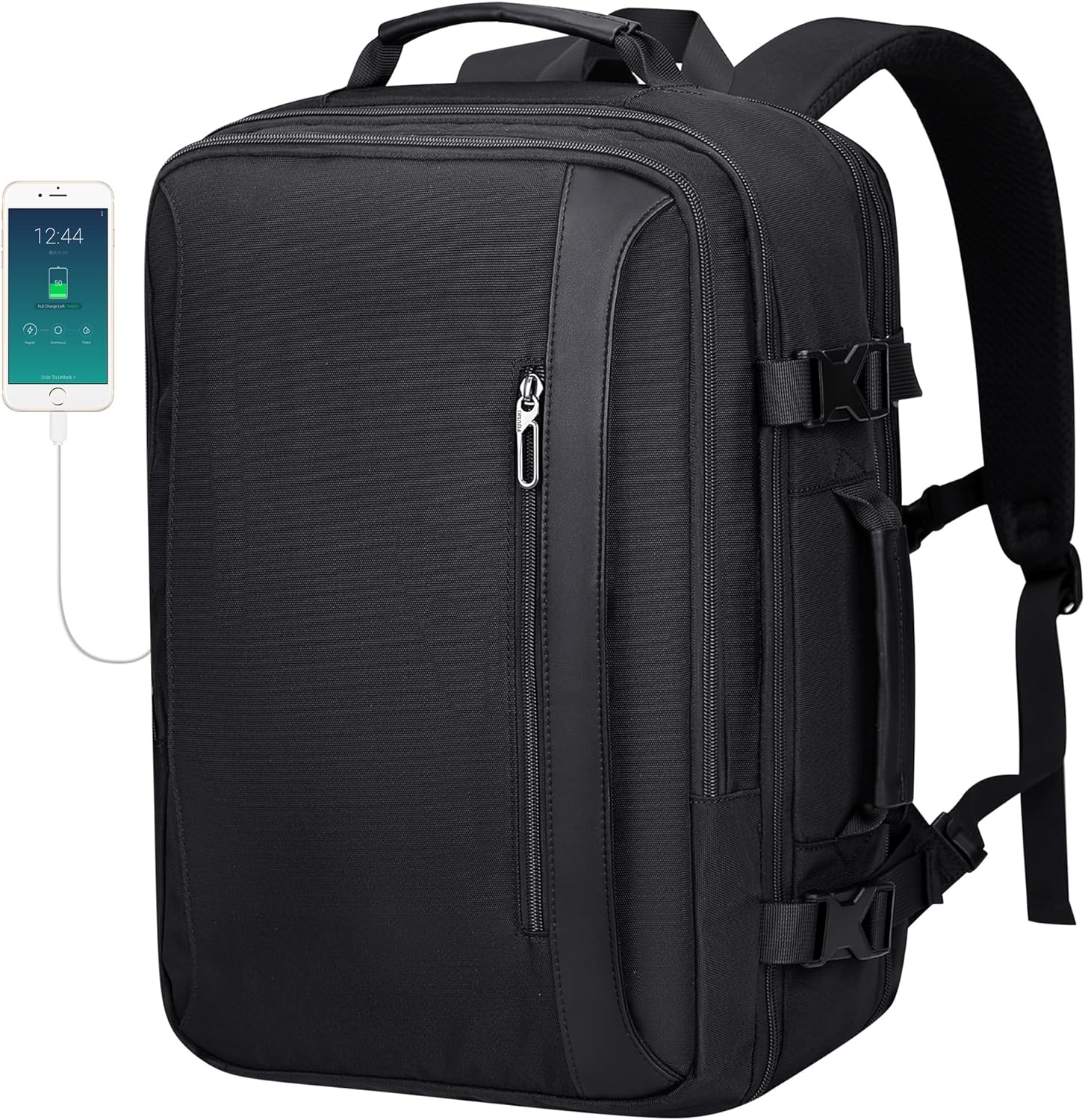 PIJUSHI Travel Backpack for Women Men Expandable Carry on Luggage