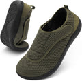 Mens Walking Shoes Wide Diabetic Shoes - Breathable Zero Drop Comfort