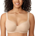 DELIMIRA Women's Balconette Full Coverage T-Shirt Bra - Smooth Support