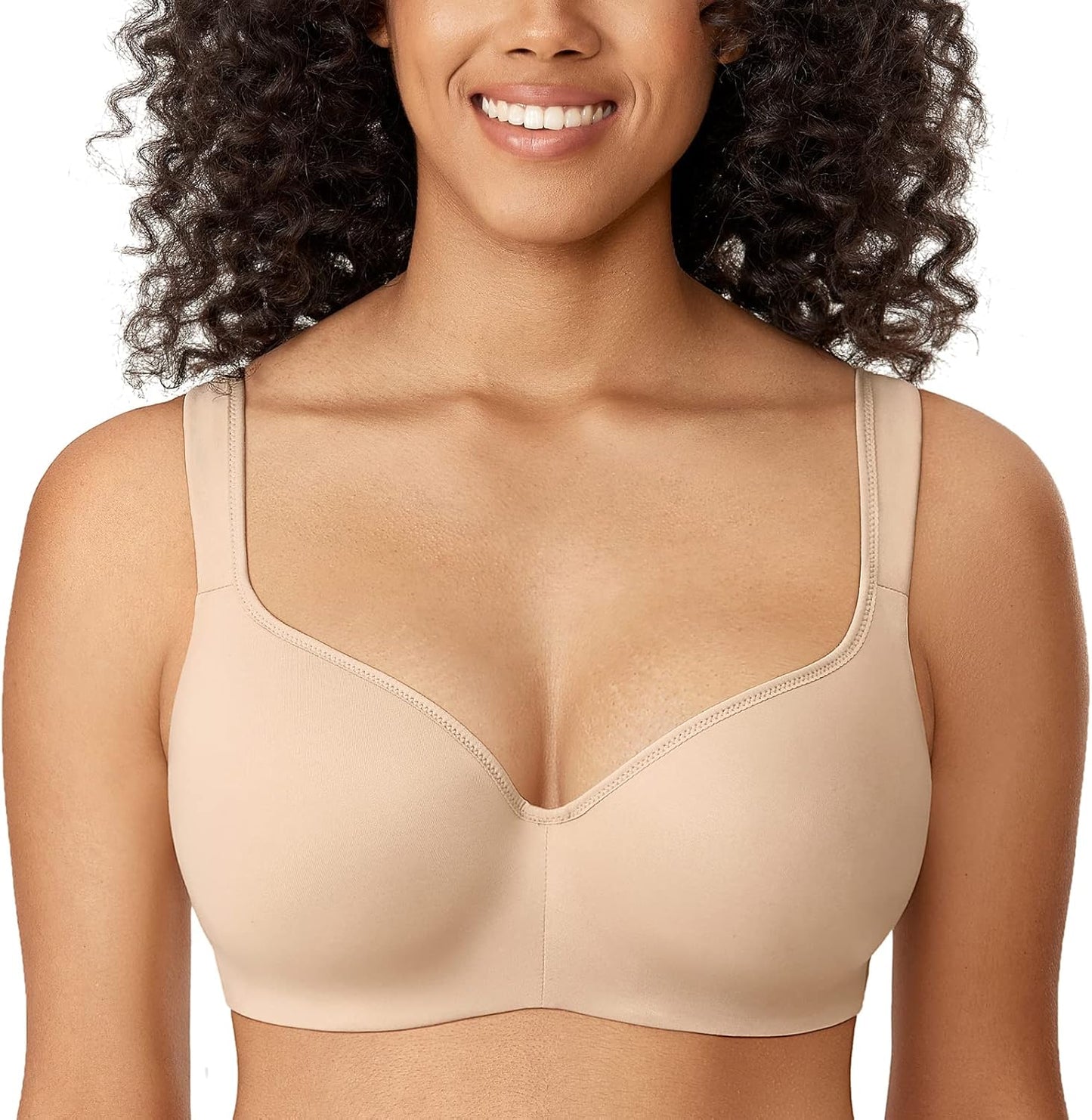Delimira Women's Balconette Bra for Full Coverage Comfort