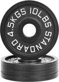 2-Inch Olympic Cast Iron Weight Plate 45 lb - Classic Black Finish