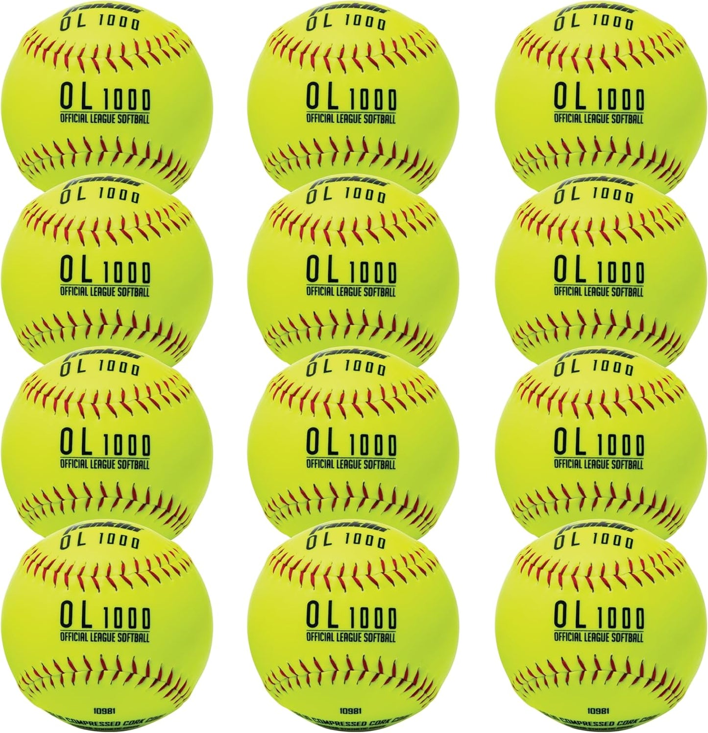 Franklin Sports Practice Softballs - Official 12 Inch Fastpitch Balls