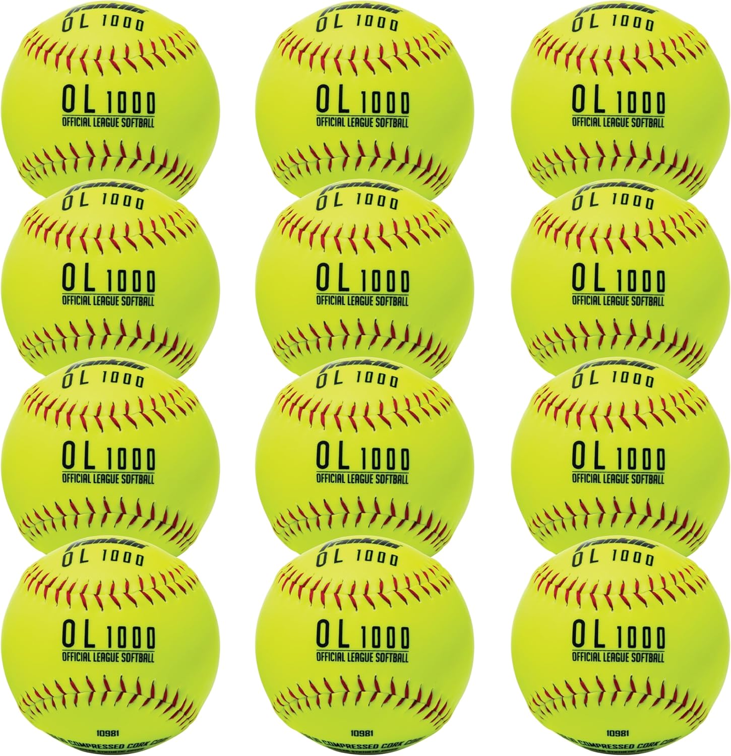 Franklin Sports Practice Softballs - Official 12 Inch Fastpitch Balls