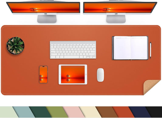 AFIING Leather Desk Pad Protector for Office and Home Use