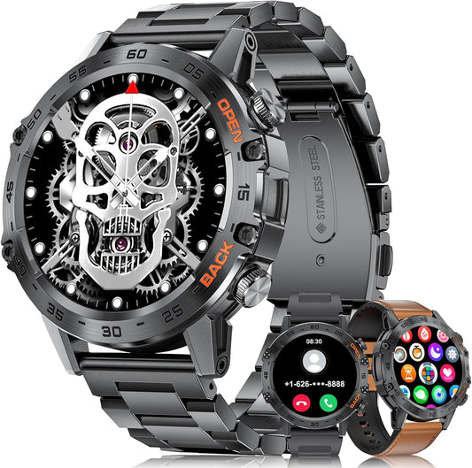 LIGE Military Style Smart Watch - Call & Fitness Tracker