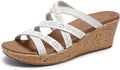 Skechers Beverlee Tiger Posse Wedge Sandal - Embroidered Comfort
