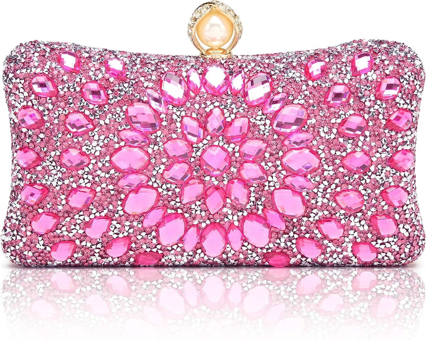 Sparkly Rhinestone Clutch Purses for Elegant Evening Events