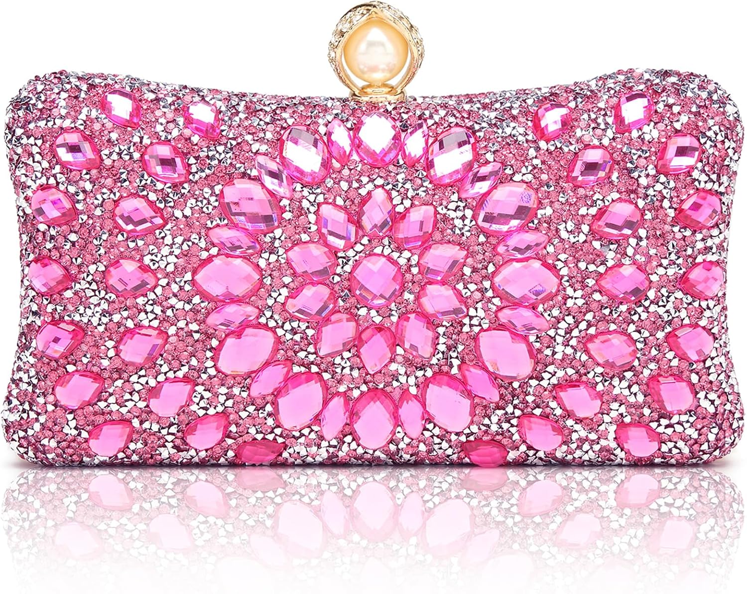 Sparkly Rhinestone Clutch Purses for Elegant Evening Events