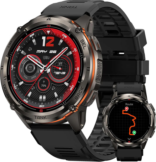 KOSPET Tank T3 Ultra 2 - GPS Smartwatch with Extended Battery