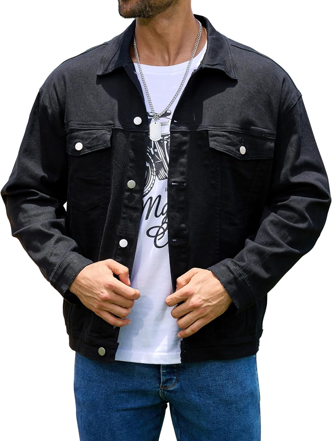 Bindefon Denim Jackets for Men - Stylish Trucker Jean Coats