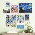Art Acoustic Panels 8 Pcs - Self-Adhesive Soundproof Decorative Panels
