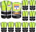 Hi Vis Security Work Vest for Men - Custom Logo Reflective Class 2