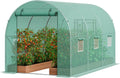 Walk-in Tunnel Greenhouse 9.6x6.4x6.2 ft - Sturdy Hoop House