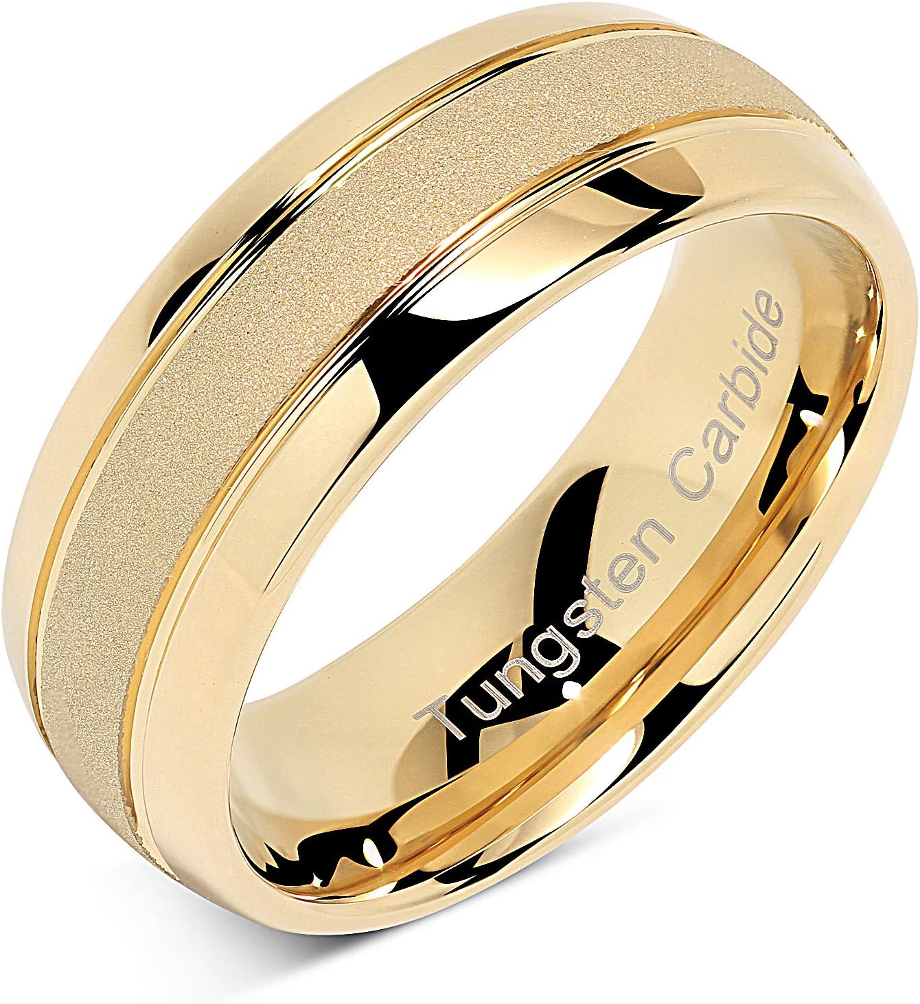 Engraved Personalized Tungsten Rings for Men and Women