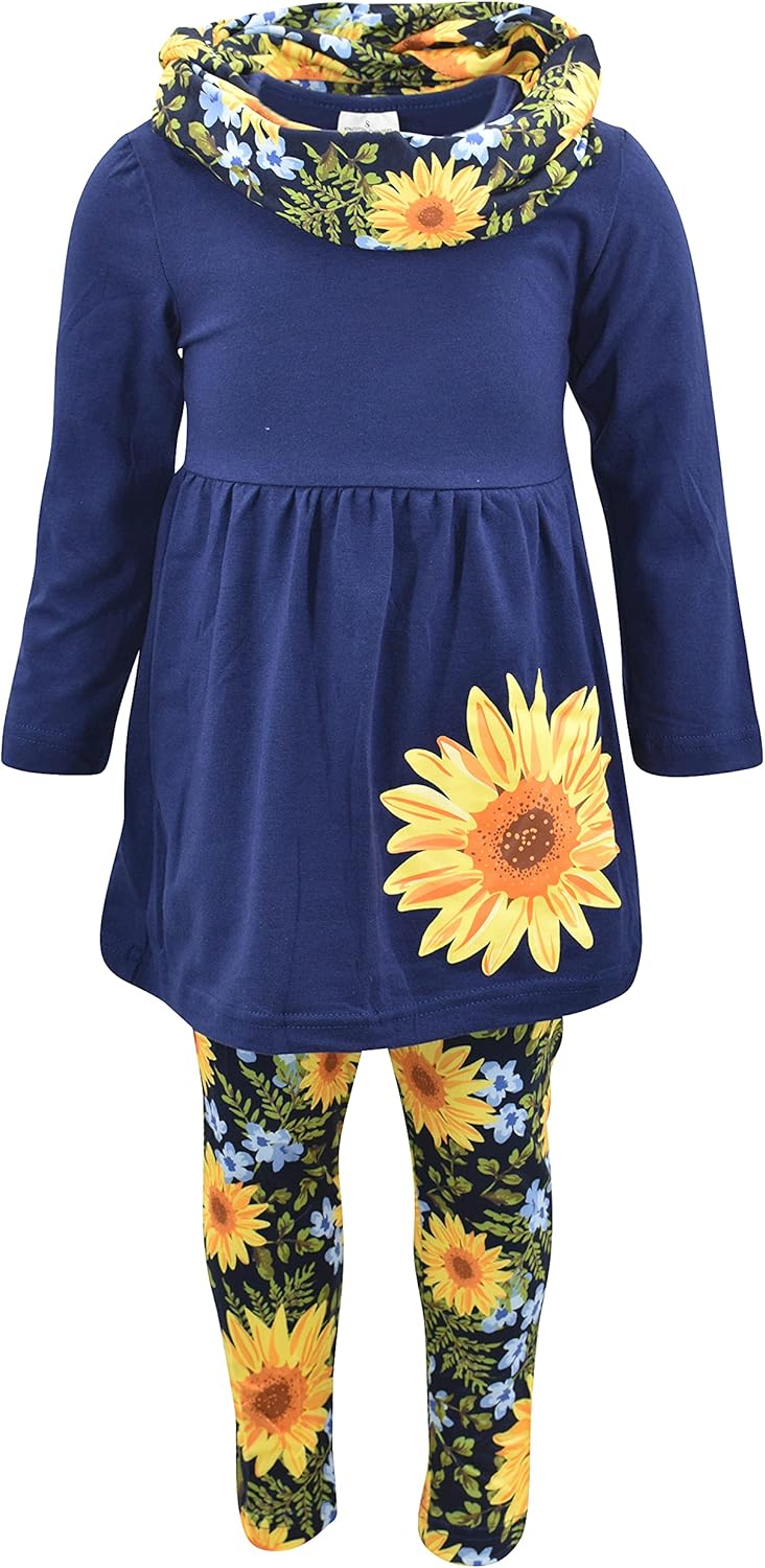 Unique Baby Girls 3pc Outfit Set for Fall Fun and Style