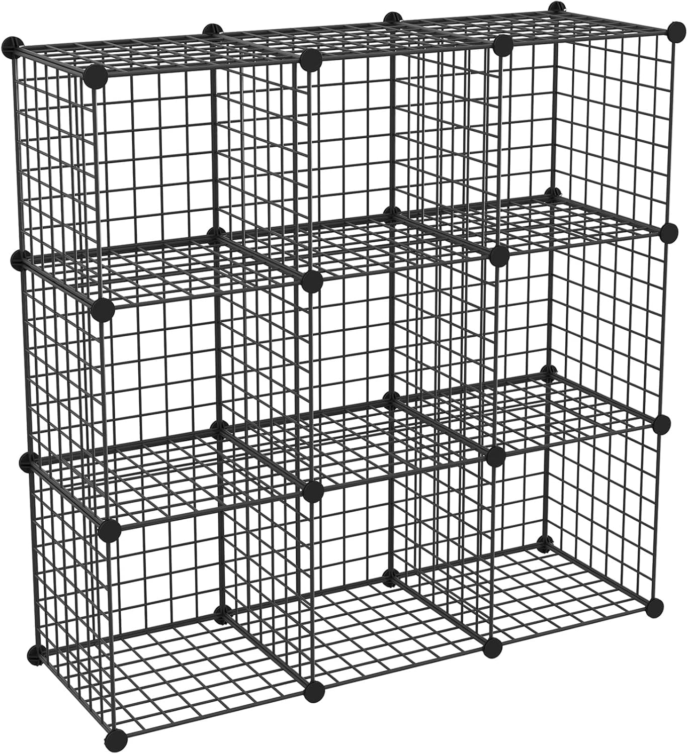 HUBSON Wire Cube Storage Organizer for Home and Office Use