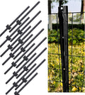 3 Feet Metal Fence Post Black Pack of 15 - Durable U-Channel Garden