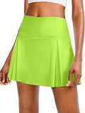 Pleated Tennis Skirt with Pockets High Waisted Skort - Comfortable 90%