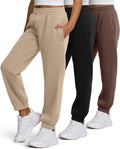 PURE CHAMP Girls Sweatpants 3 Pack Fleece Joggers - Cozy, Secure Fit