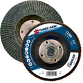 Weiler 4-1/2ft Tiger Paw Flap Disc 80Z - Fast Edge Grinding