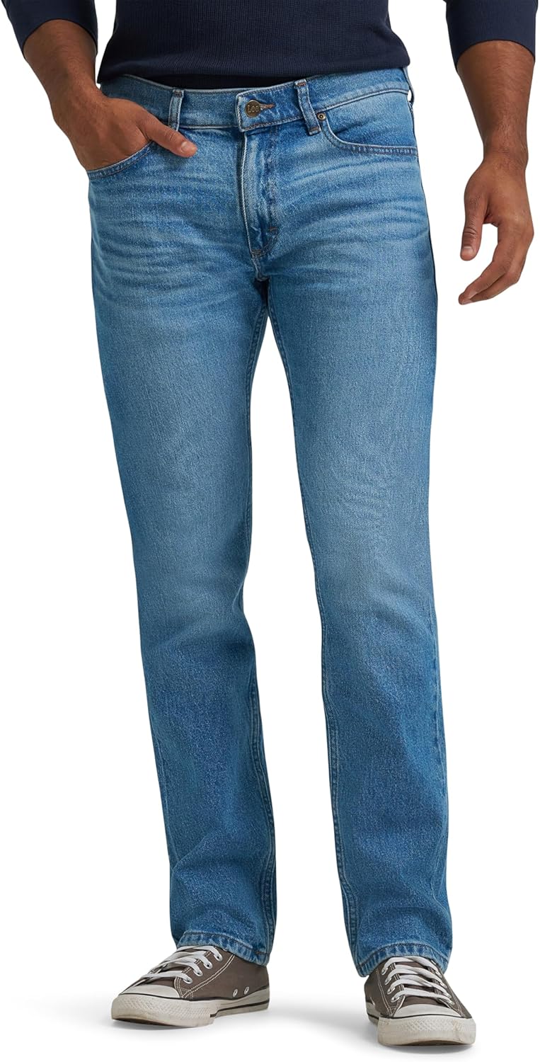 Lee Mens Legendary Slim Straight Jean for Ultimate Comfort