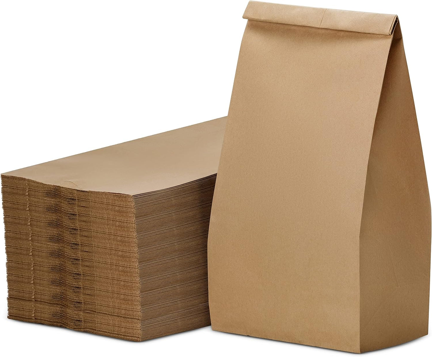 Culinware Kraft Paper Bags - Durable 8 Lb Brown Snack Bags