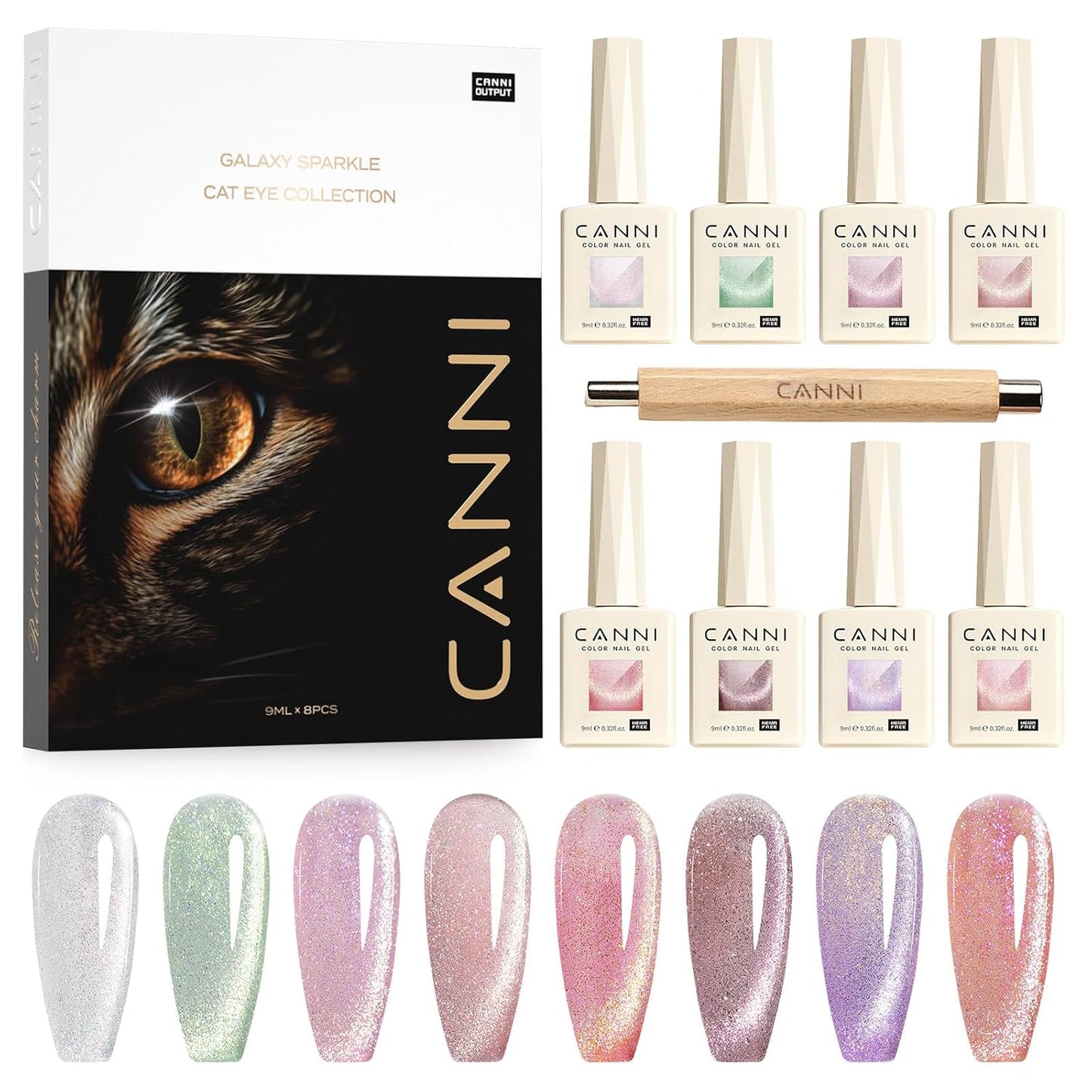 CANNI Cat Eye Gel Nail Polish Set for Stunning Nail Art