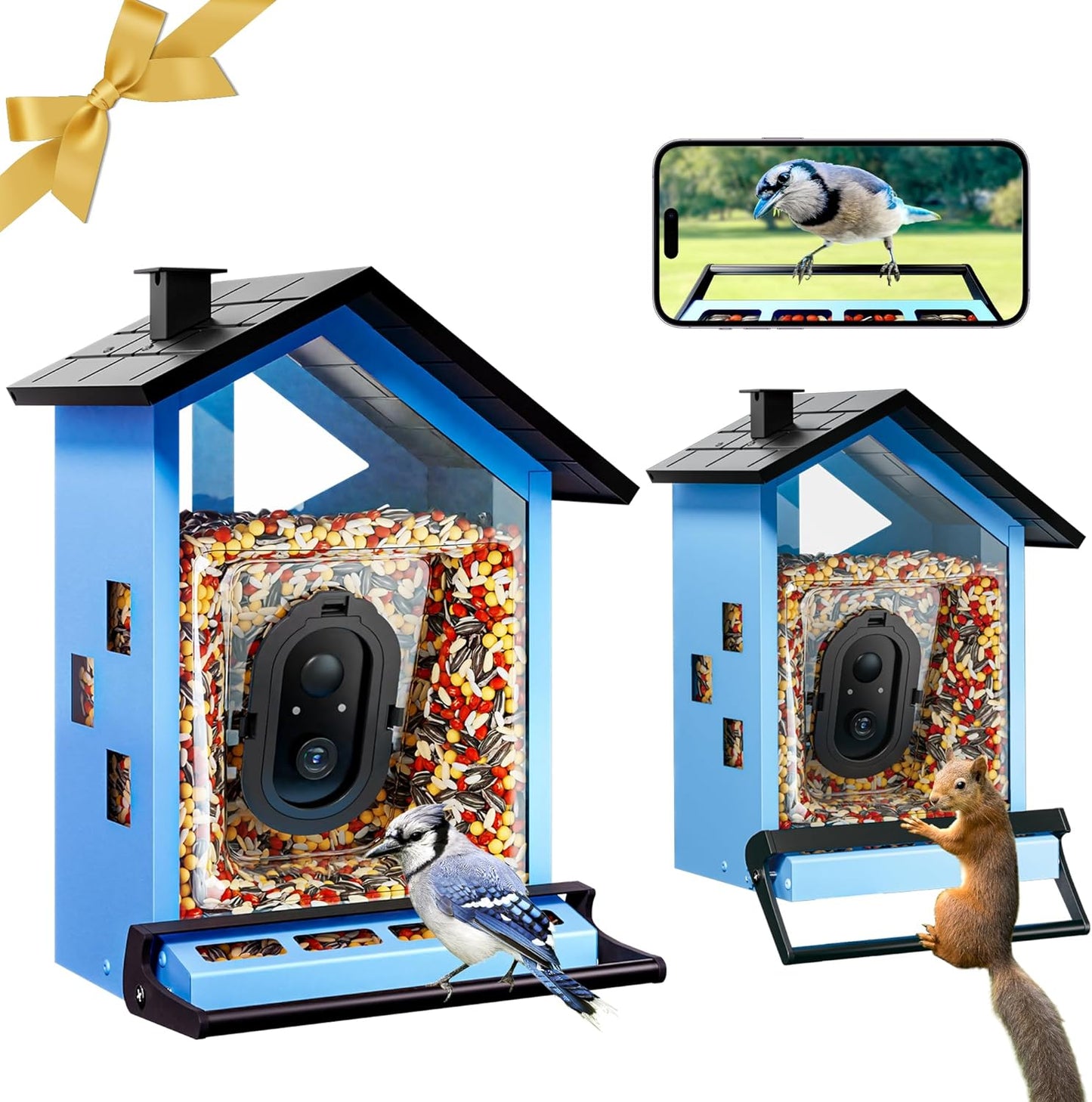 Smart Bird Feeder: Squirrel-Proof, AI Identify Bird, Instant Notification