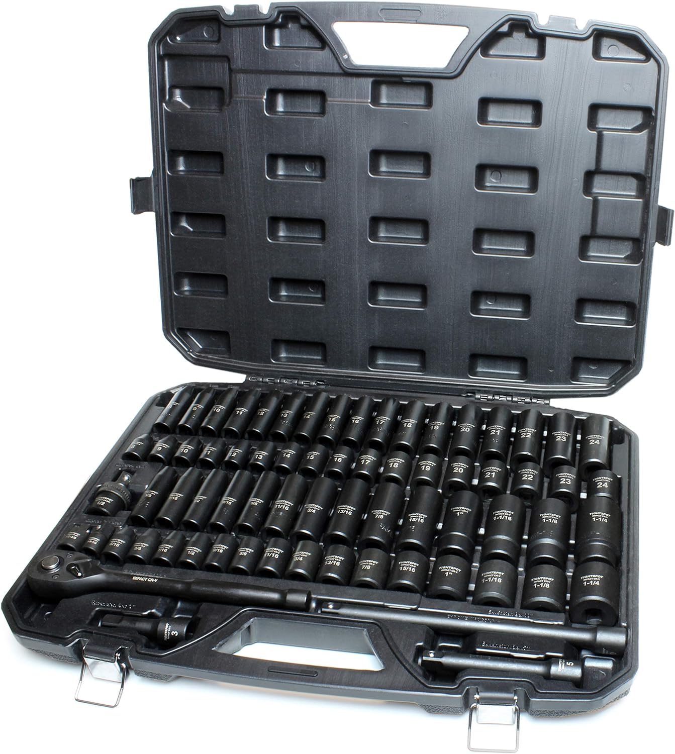 TIGHTSPOT 1/2 Drive 70pc Impact Socket Master Set for All Needs