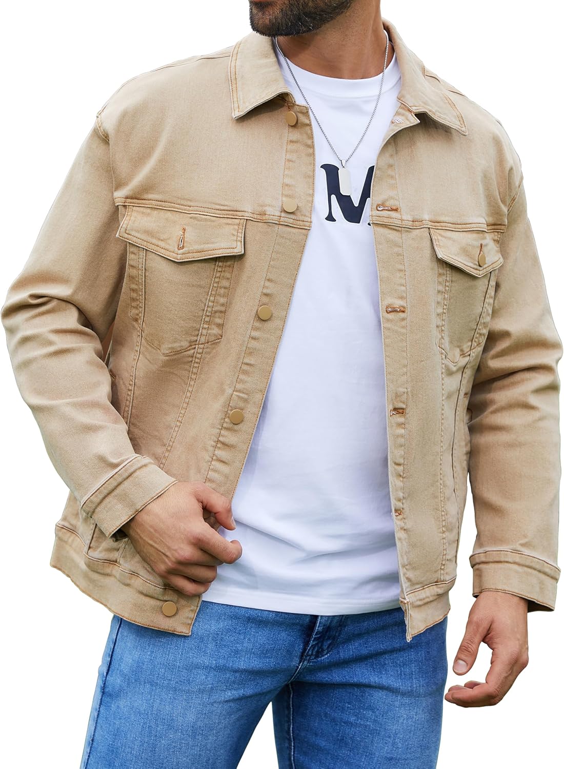 Bindefon Denim Jackets for Men - Stylish Trucker Jean Coats