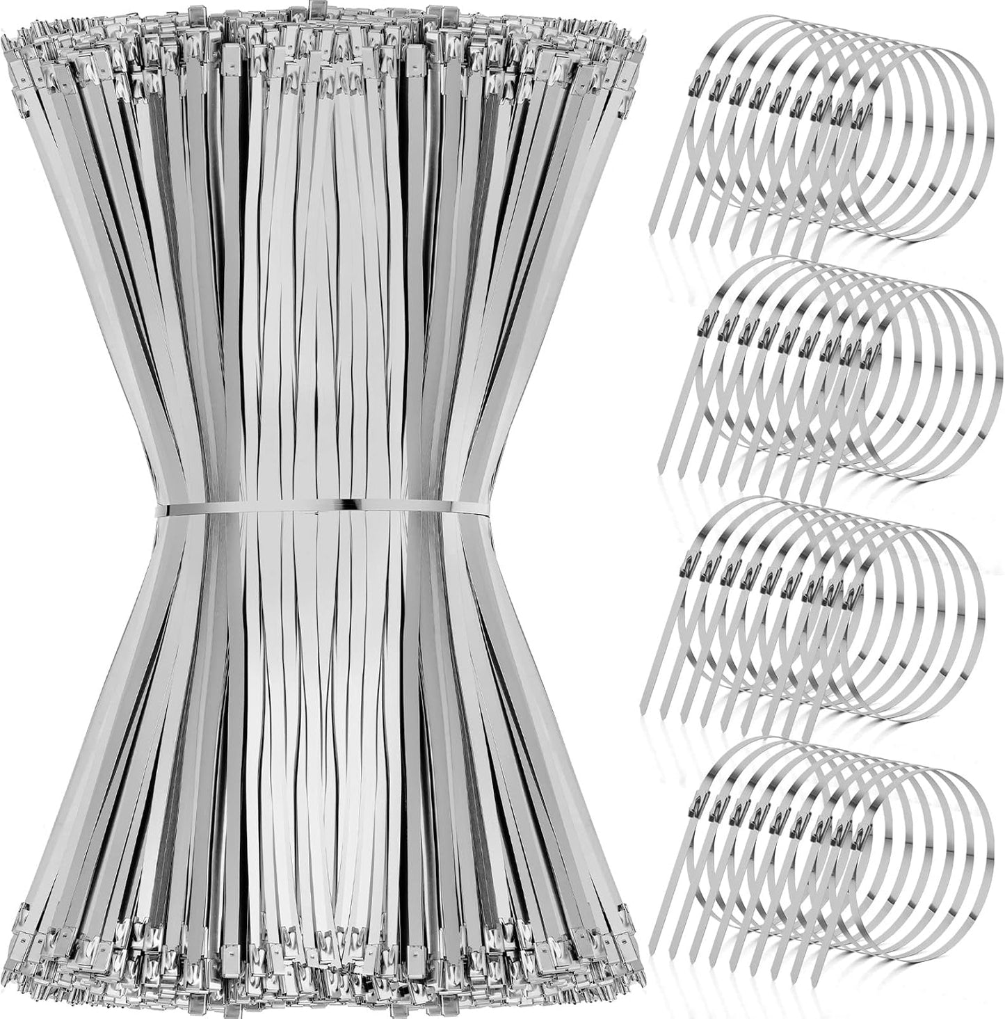 Heavy Duty 304 Stainless Steel Zip Ties for Multiple Uses
