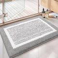 Color&Geometry Gray Bathroom Runner Rug 24x43 in - Soft, Absorbent