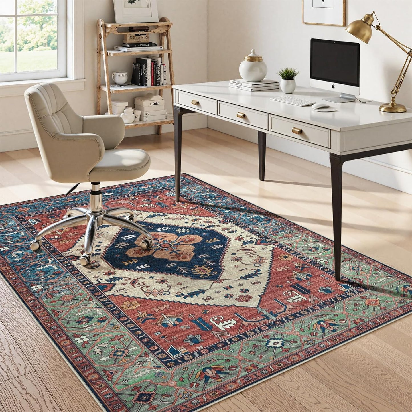 Non-Slip 5x7 Hardwood Chair Mat - Anti-Curl, Rust Resistant