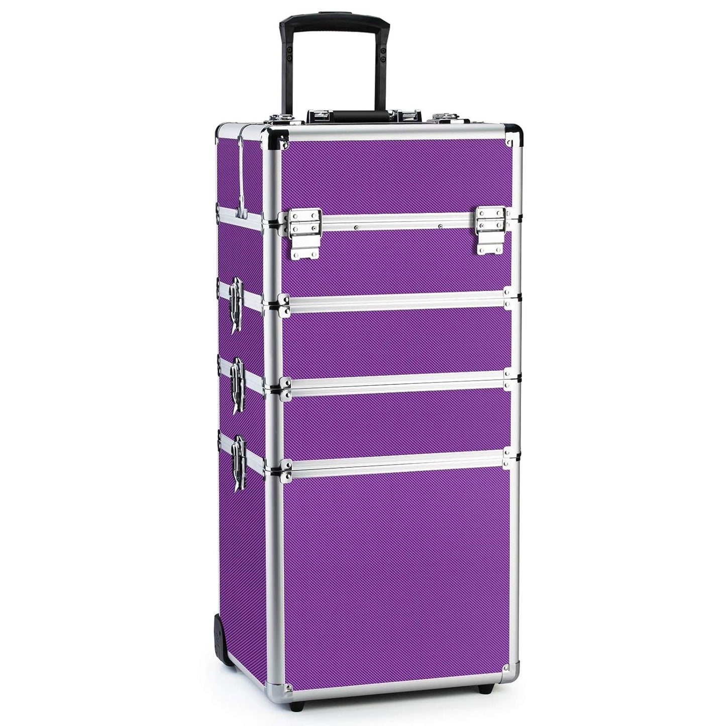 OUDMAY 4 in 1 Professional Makeup Case for Organizing Cosmetics
