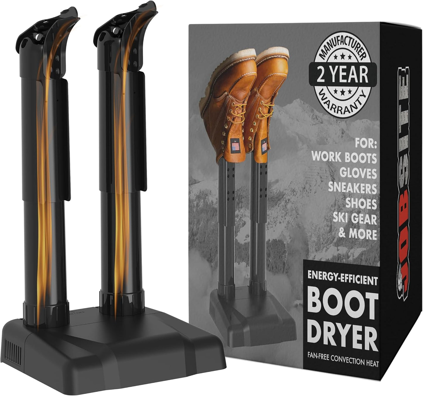 JobSite Boot Dryer - Silent Shoe Dryer for Work Boots & Gloves