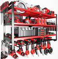 Upgrade Large power tool organizer Wall Mount - Heavy Duty 4-Tier