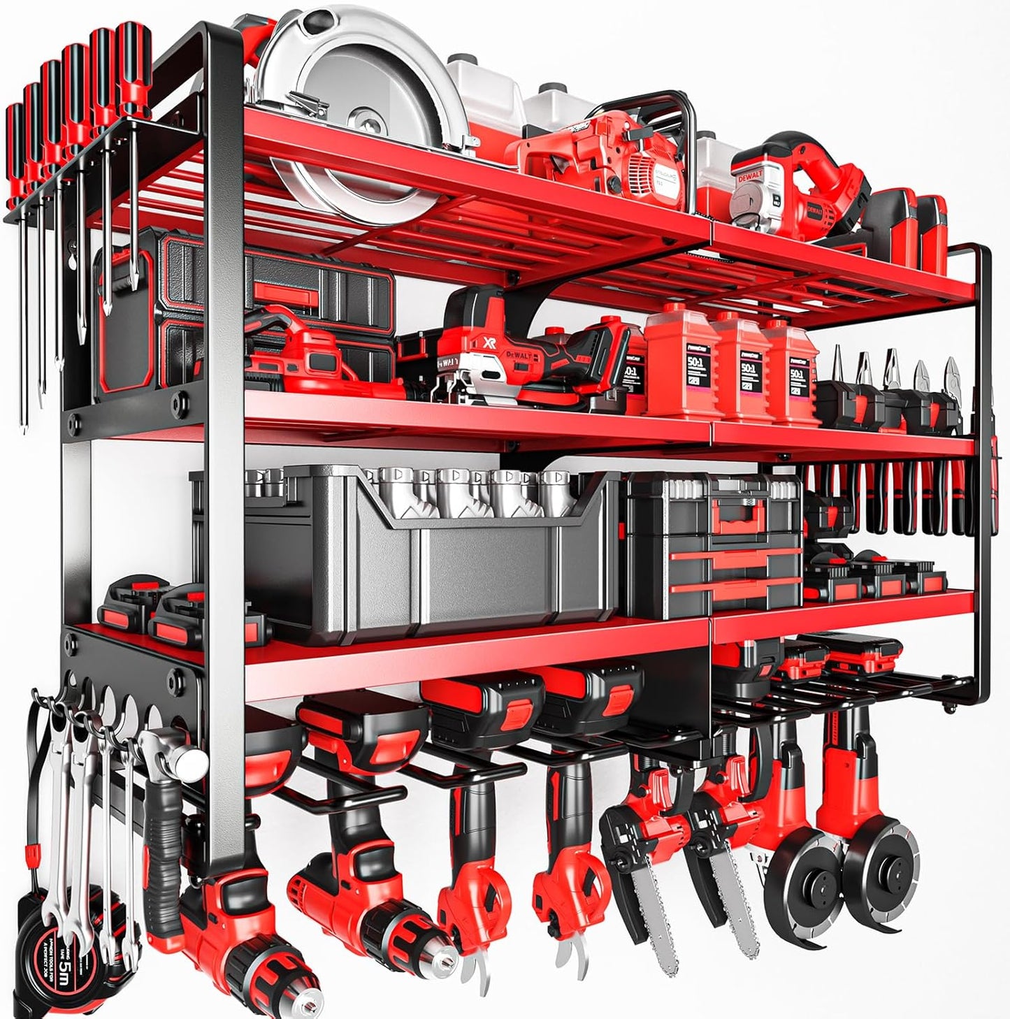 Upgrade Large Power Tool Organizer Wall Mount for Heavy Tools