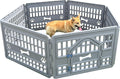 Dog PlayPen Indoor 6-Panel Puppy Playpen - Foldable Exercise Area