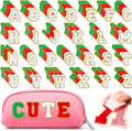 Glitter Chenille Letter Patches Pack 156 pcs - Preppy Iron-On Letters